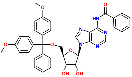 (image for) MC080629 N6-Benzoyl-5'-O-(4,4'-dimethoxytrityl)-adenosine